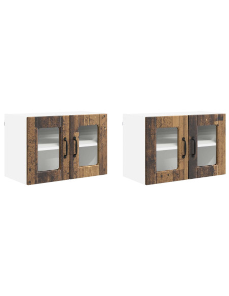 Mobile da cucina con porta 2 pcs Legno vecchio 60 x 31 x 40 cm