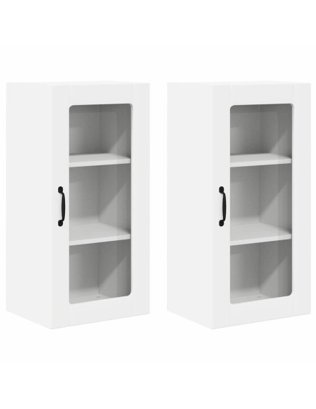 Mobile da cucina 2 pcs Bianco 40 x 31 x 80 cm Legno multistrato