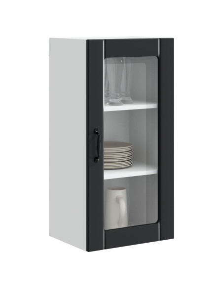 Mobile da cucina 2 pcs Nero 40 x 31 x 80 cm Legno multistrato