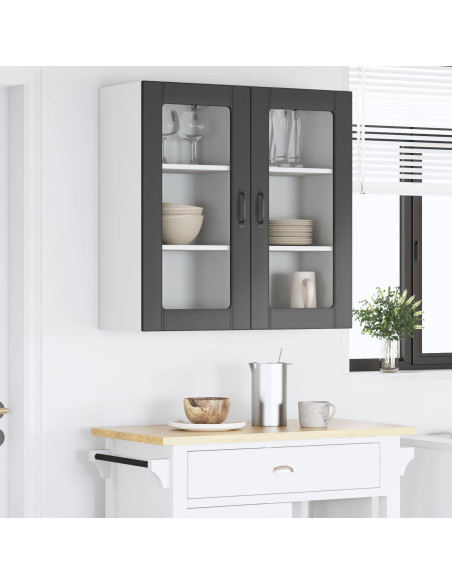 Mobile da cucina 2 pcs Nero 40 x 31 x 80 cm Legno multistrato