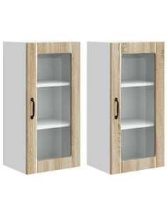 Mobile da cucina con porta 2 pcs Rovere Sonoma 40 x 31 x 80 cm 2