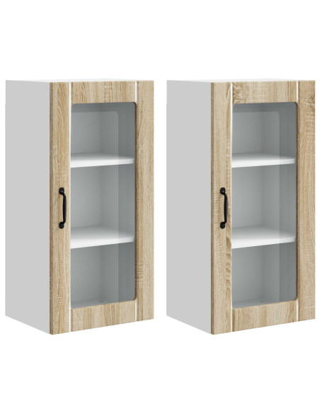 Mobile da cucina con porta 2 pcs Rovere Sonoma 40 x 31 x 80 cm