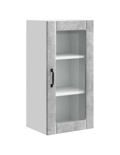 Mobile da cucina con lo scaffale Grigio cemento 40 x 31 x 80 cm 2