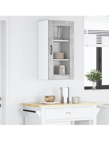 Mobile da cucina con lo scaffale Grigio cemento 40 x 31 x 80 cm