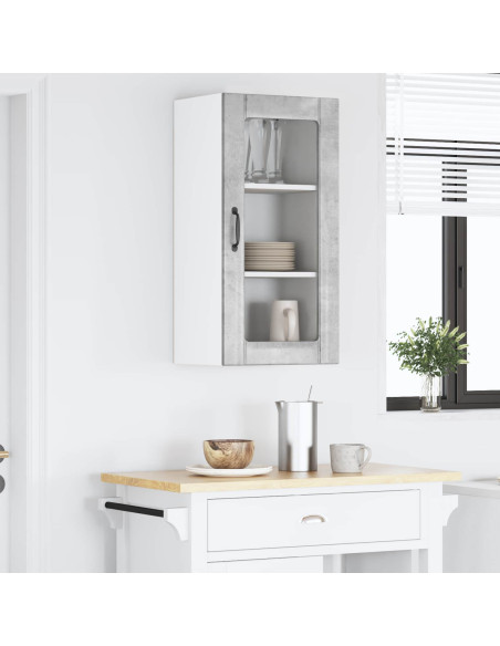 Mobile da cucina con lo scaffale Grigio cemento 40 x 31 x 80 cm