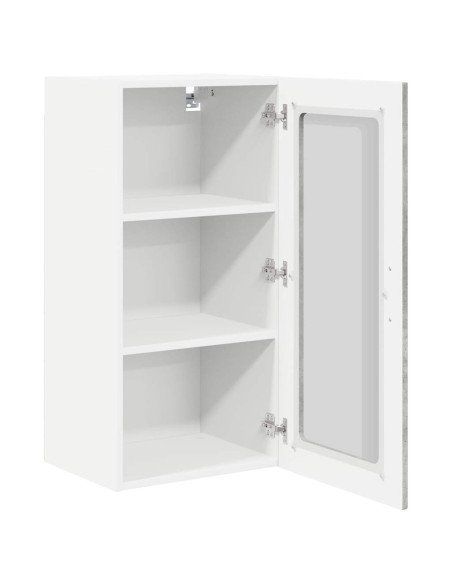 Mobile da cucina con lo scaffale Grigio cemento 40 x 31 x 80 cm