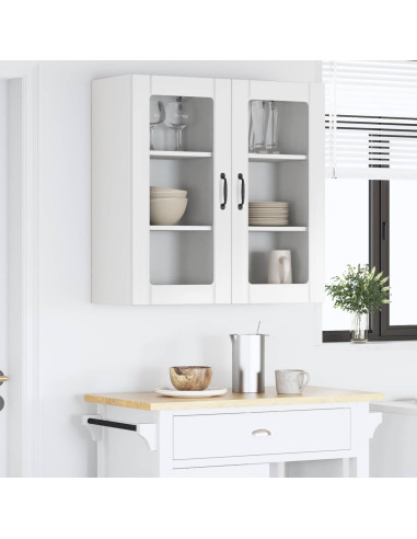 Mobile da cucina con porta 2 pcs Bianco Lucido 40 x 31 x 80 cm