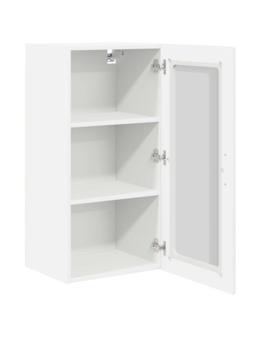 Mobile da cucina con porta 2 pcs Bianco Lucido 40 x 31 x 80 cm