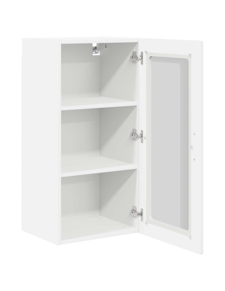 Mobile da cucina con porta 2 pcs Bianco Lucido 40 x 31 x 80 cm