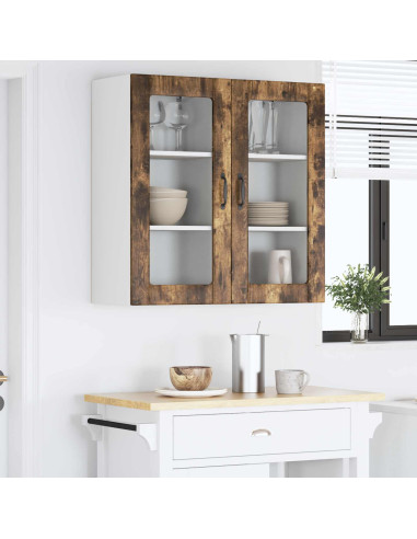 Mobile da cucina con porta 2 pcs Rovere fumé 40 x 31 x 80 cm
