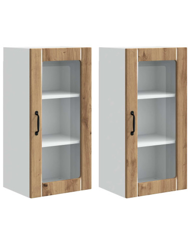 Mobile da cucina 2 pcs Rovere artigianale 40 x 31 x 80 cm