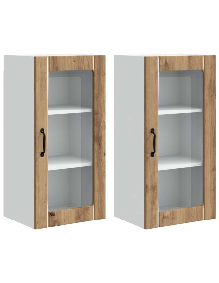 Mobile da cucina 2 pcs Rovere artigianale 40 x 31 x 80 cm