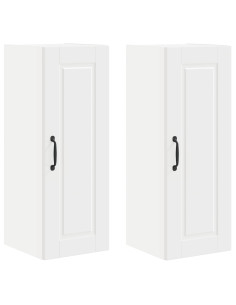 Mobile da cucina 2 pcs Bianco 30 x 31 x 80 cm Legno multistrato 2