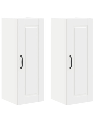 Mobile da cucina 2 pcs Bianco 30 x 31 x 80 cm Legno multistrato