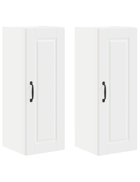 Mobile da cucina 2 pcs Bianco 30 x 31 x 80 cm Legno multistrato