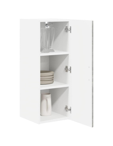 Mobile da cucina con lo scaffale Grigio cemento 30 x 31 x 80 cm