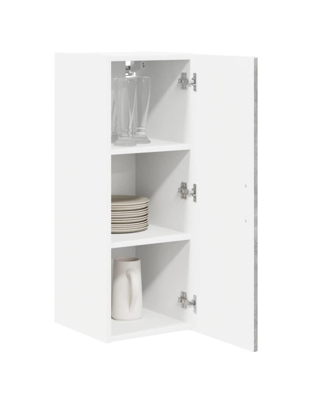 Mobile da cucina con porta 2 pcs Grigio cemento 30 x 31 x 80 cm