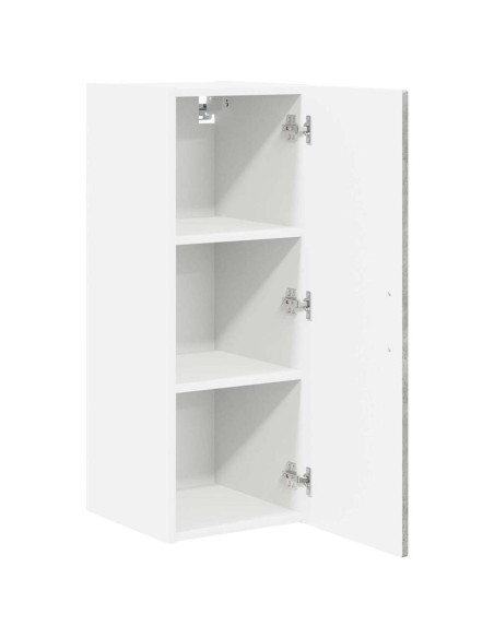 Mobile da cucina con porta 2 pcs Grigio cemento 30 x 31 x 80 cm