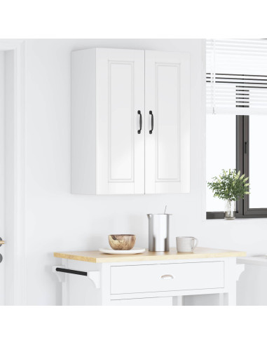 Mobile da cucina con porta 2 pcs Bianco Lucido 30 x 31 x 80 cm