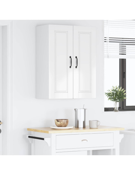 Mobile da cucina con porta 2 pcs Bianco Lucido 30 x 31 x 80 cm