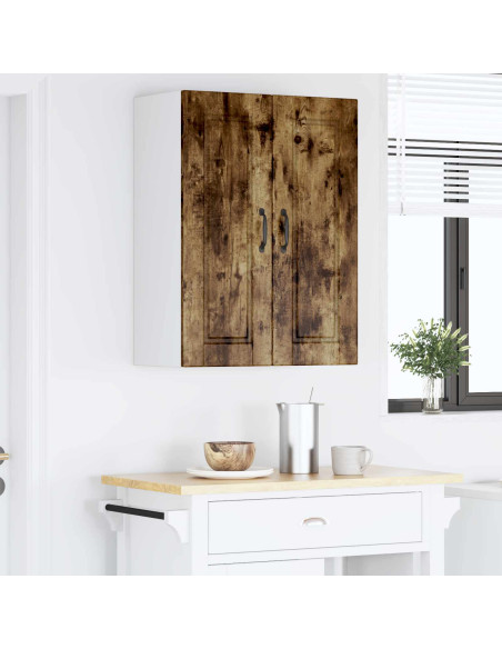 Mobile da cucina con porta 2 pcs Rovere fumé 30 x 31 x 80 cm