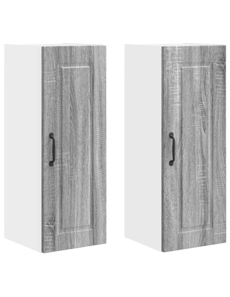 Mobile da cucina con porta 2 pcs Grigio Sonoma 30 x 31 x 80 cm