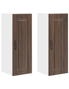 Mobile da cucina con porta 2 pcs Rovere Marrone 30 x 31 x 80 cm 2