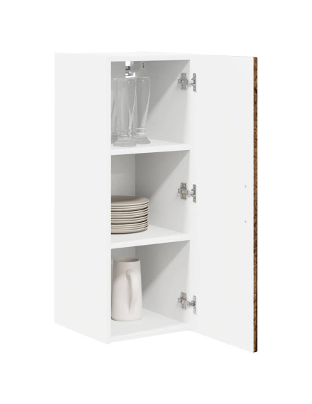 Mobile da cucina con lo scaffale Legno vecchio 30 x 31 x 80 cm