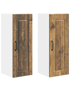 Mobile da cucina con porta 2 pcs Legno vecchio 30 x 31 x 80 cm 2