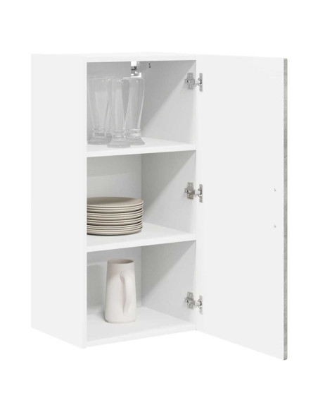 Mobile da cucina con lo scaffale Grigio cemento 40 x 31 x 80 cm