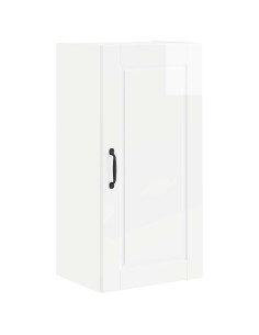 Mobile da cucina con lo scaffale Bianco Lucido 40 x 31 x 80 cm 2