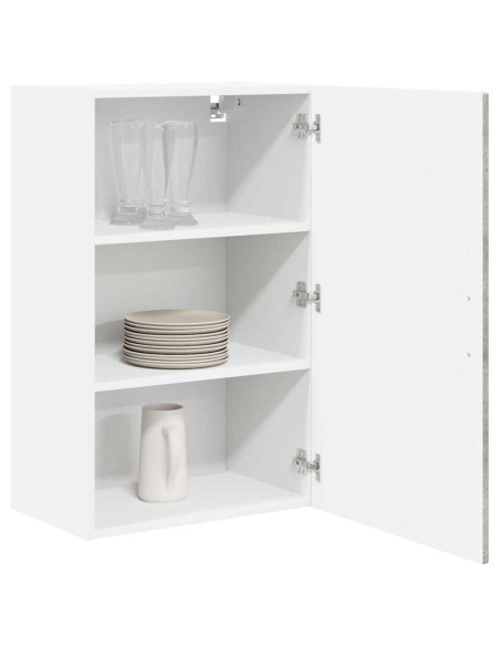 Mobile da cucina con lo scaffale Grigio cemento 50 x 31 x 80 cm