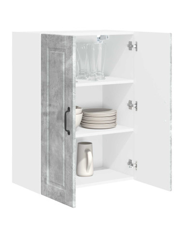 Mobile da cucina con lo scaffale Grigio cemento 60 x 31 x 80 cm