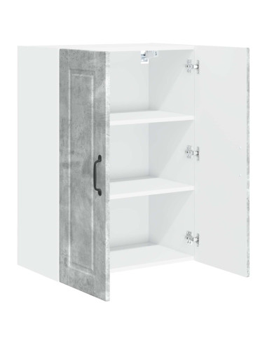 Mobile da cucina con lo scaffale Grigio cemento 60 x 31 x 80 cm