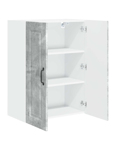 Mobile da cucina con lo scaffale Grigio cemento 60 x 31 x 80 cm