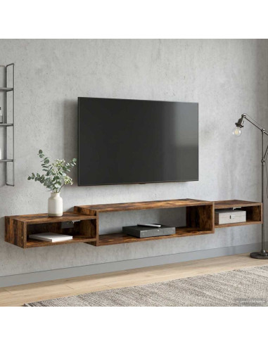 Mobile TV da Parete A parete Rovere Fumo 180 x 28 x 21 cm