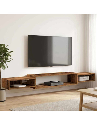 Mobile TV da Parete A parete Legno antico 180 x 28 x 21 cm