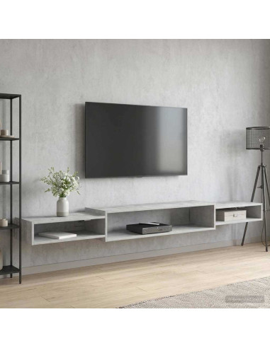 Mobile TV da Parete A parete Grigio Cemento 220 x 28 x 21 cm