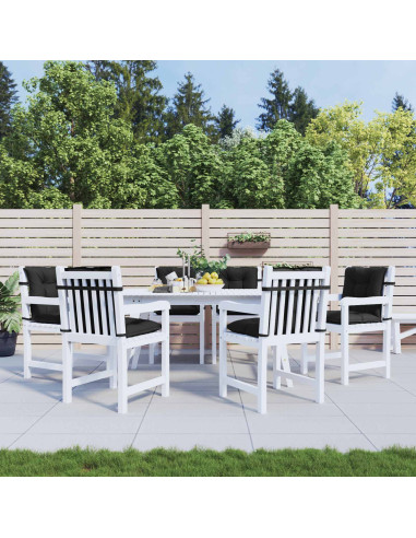 Set di Cuscini per Sedia Bassa 6 pcs Melange Nero