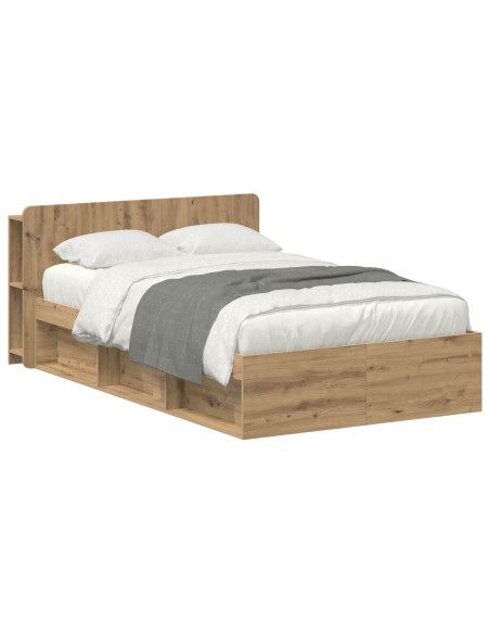 Telaio del letto con storage Rovere Artigianale 120 x 190 cm