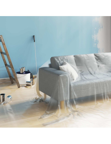 Foglio antipolvere 12 pcs Trasparente 400 x 500 cm HDPE