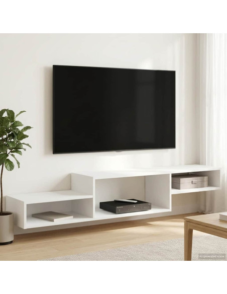 Mobile TV da Parete A parete Bianco 150 x 28 x 26 cm
