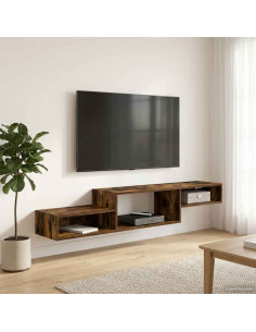 Mobile TV da Parete A parete Rovere Fumo 150 x 28 x 26 cm