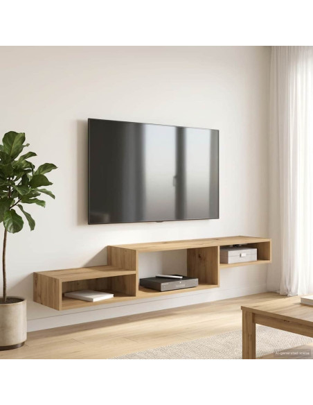 Mobile TV da Parete A parete Rovere Artigianale