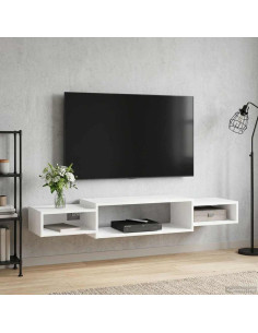 Mobile TV da Parete A parete Bianco 140 x 28 x 21 cm