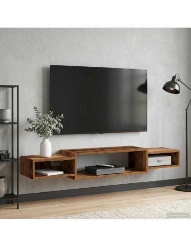 Mobile TV da Parete A parete Legno antico 140 x 28 x 21 cm