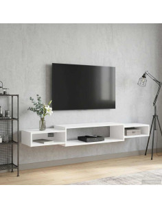 Mobile TV da Parete A parete Bianco 180 x 28 x 21 cm