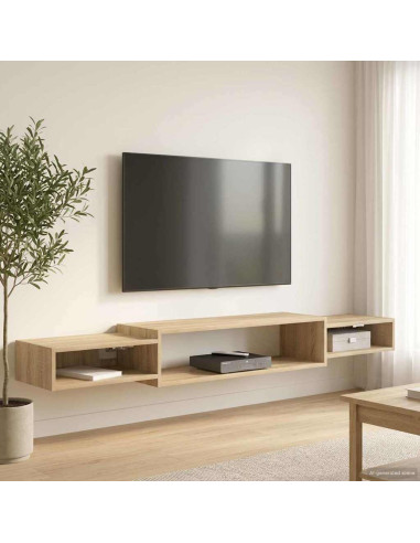 Mobile TV da Parete A parete Rovere Sonoma 180 x 28 x 21 cm