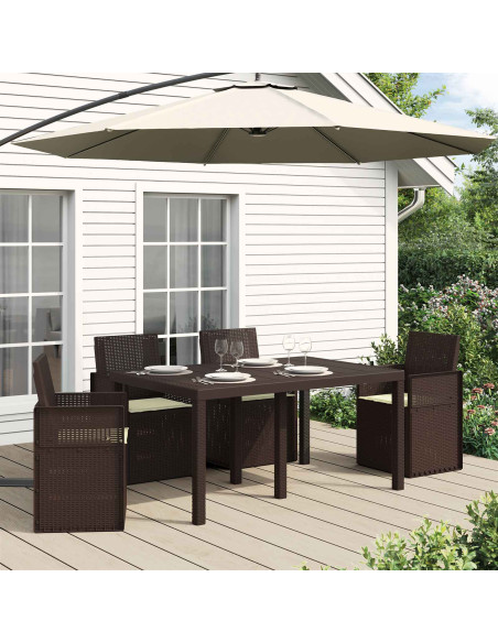 Cuscini per Seduta 4 pcs Crema 47 x 36 x 2 cm Poliestere