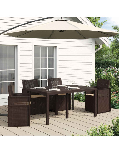 Cuscini per Seduta 4 pcs Tortora 47 x 36 x 2 cm Poliestere